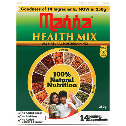 Manna Health Mix, 100% Natural Nutrition, No Added Sugar, Preservative Free, 250 G Carton