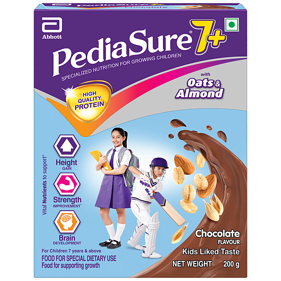 Pediasure 7+ Specialised Nutrition Drink Powder For Growing Children, Chocolate Flavour, 200 G