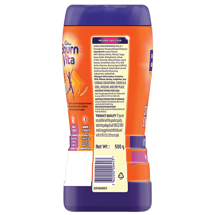 Bournvita Chocolate Health Drink, Bournvita, 500 G Jar