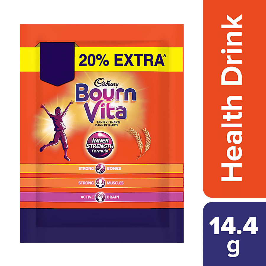 Cadbury Bournvita Health Drink, Refill Pack, 14.4 G