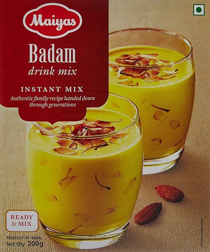 Maiyas Badam Drink Mix, 200G (Mono Pack)
