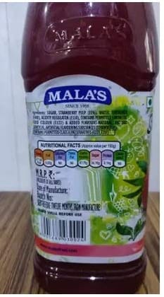 Malas Strawberry Crush, 1000Ml