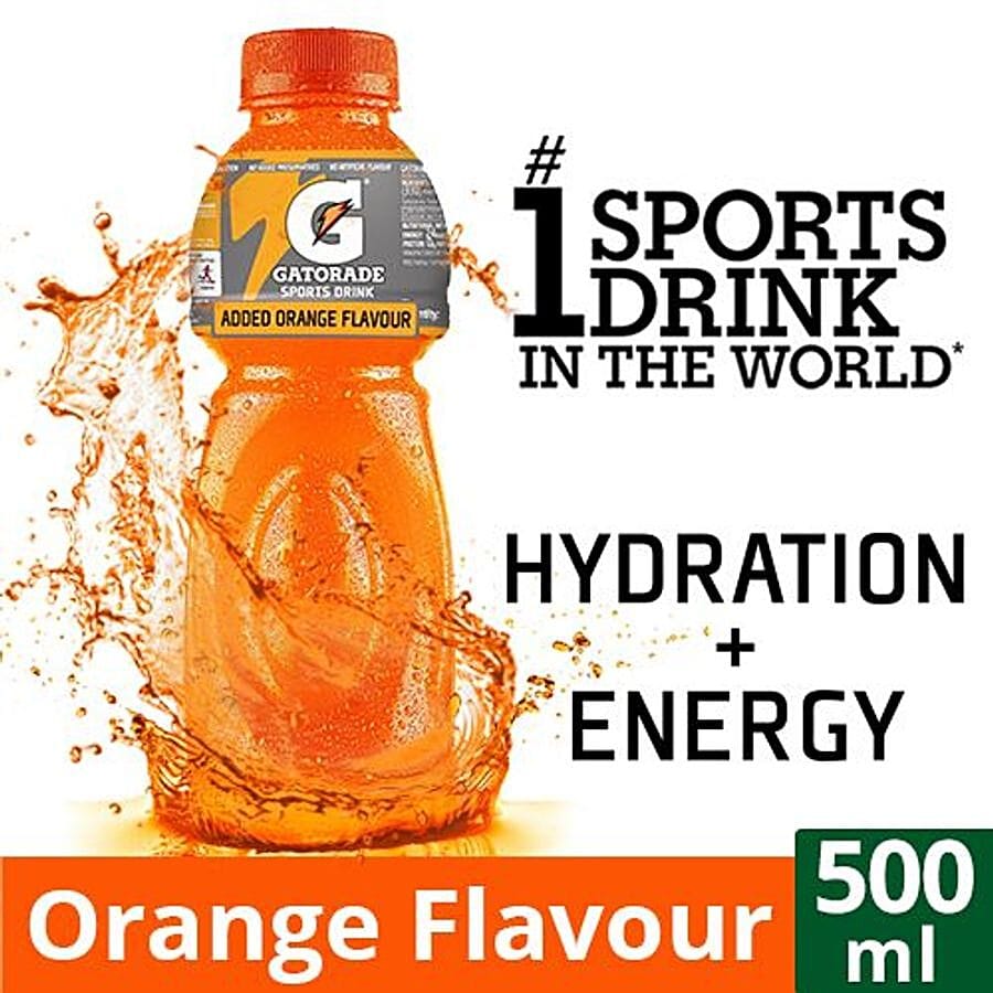 Gatorade Sports Drink, Orange Flavour, 500 Ml