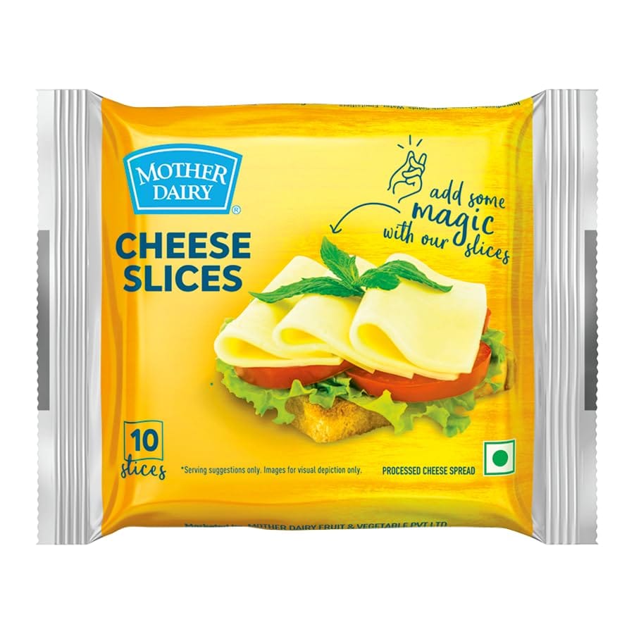 Mother Dairy Cheese Slices, 200 G Pack