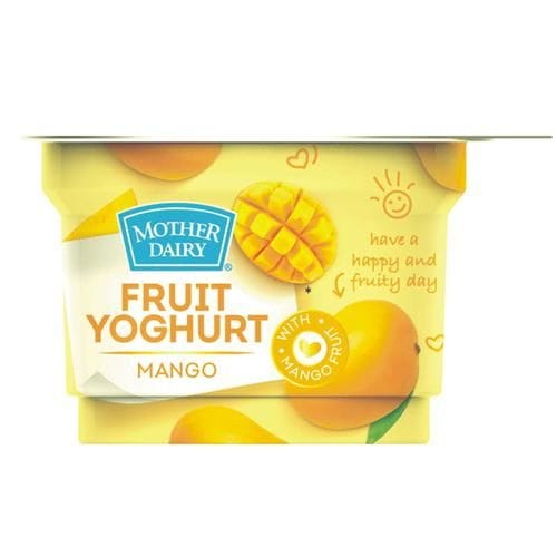 Mother Dairy Fruit Yoghurt, Mango, 100 G Cup