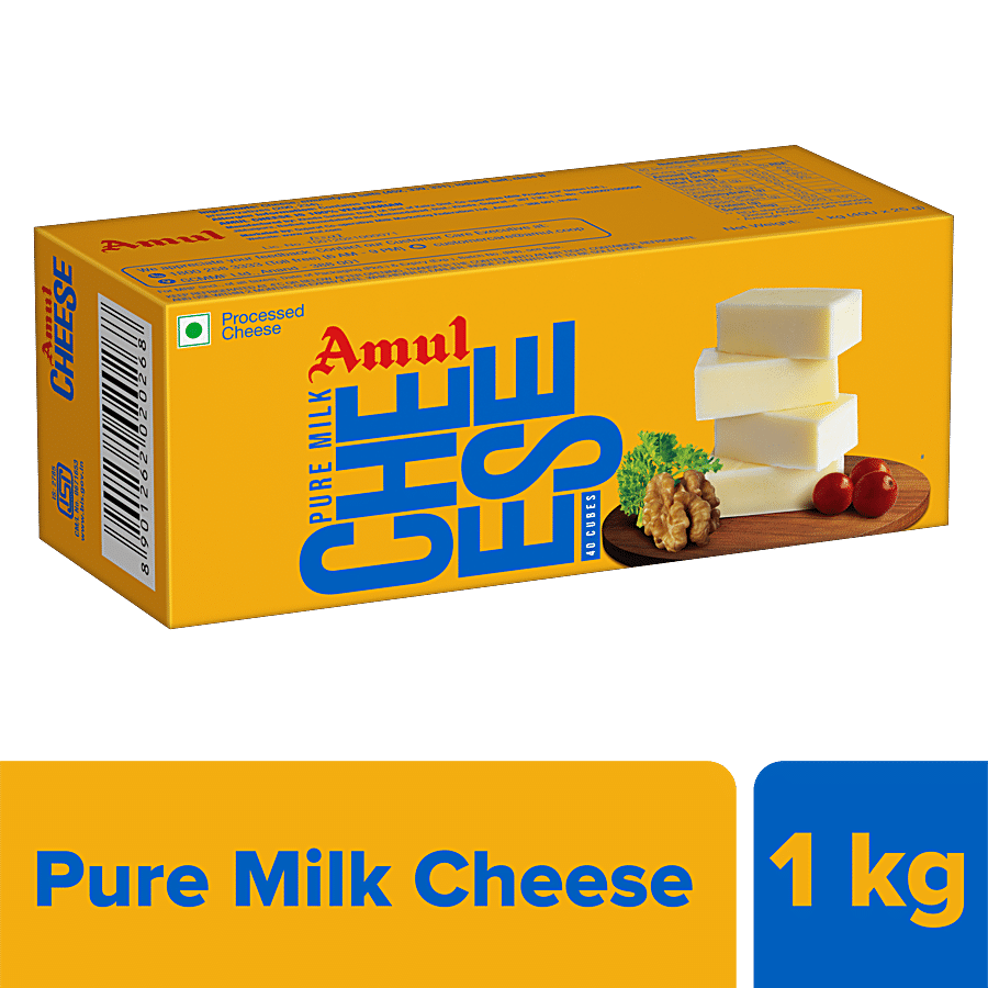 Amul Processed Cheese Cubes, 1 Kg (40 Pcs X 25 G Each)