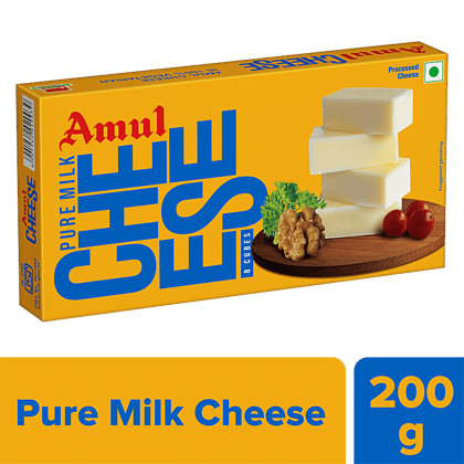 Amul Processed Cheese Chiplets Cubes, 200 G (8 Cubes)