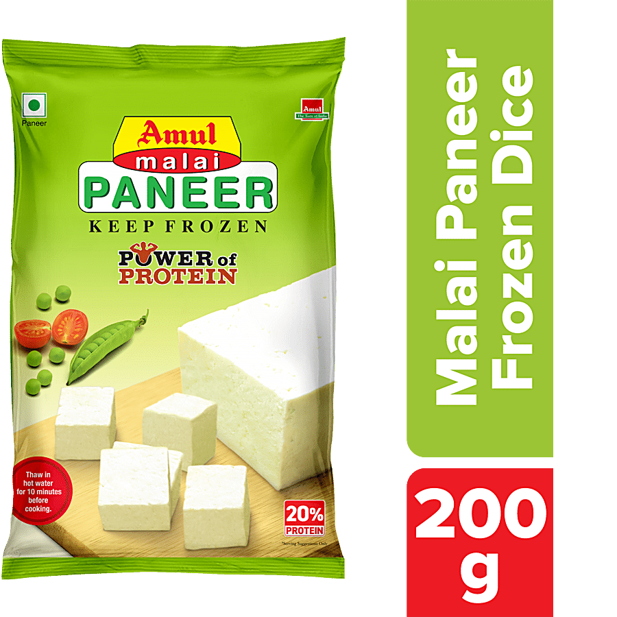 Amul Malai Paneer, 200 G Pouch