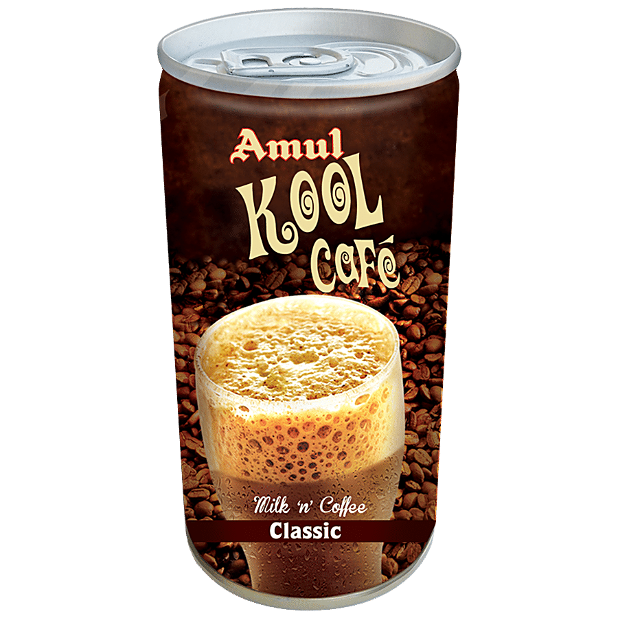 Amul Kool Cafe, Milk & Coffee, 200 Ml Can