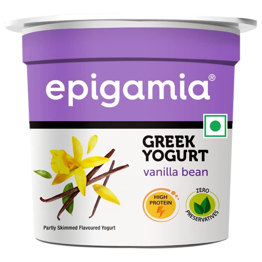 Epigamia Vanilla Bean Greek Yogurt, 85 G