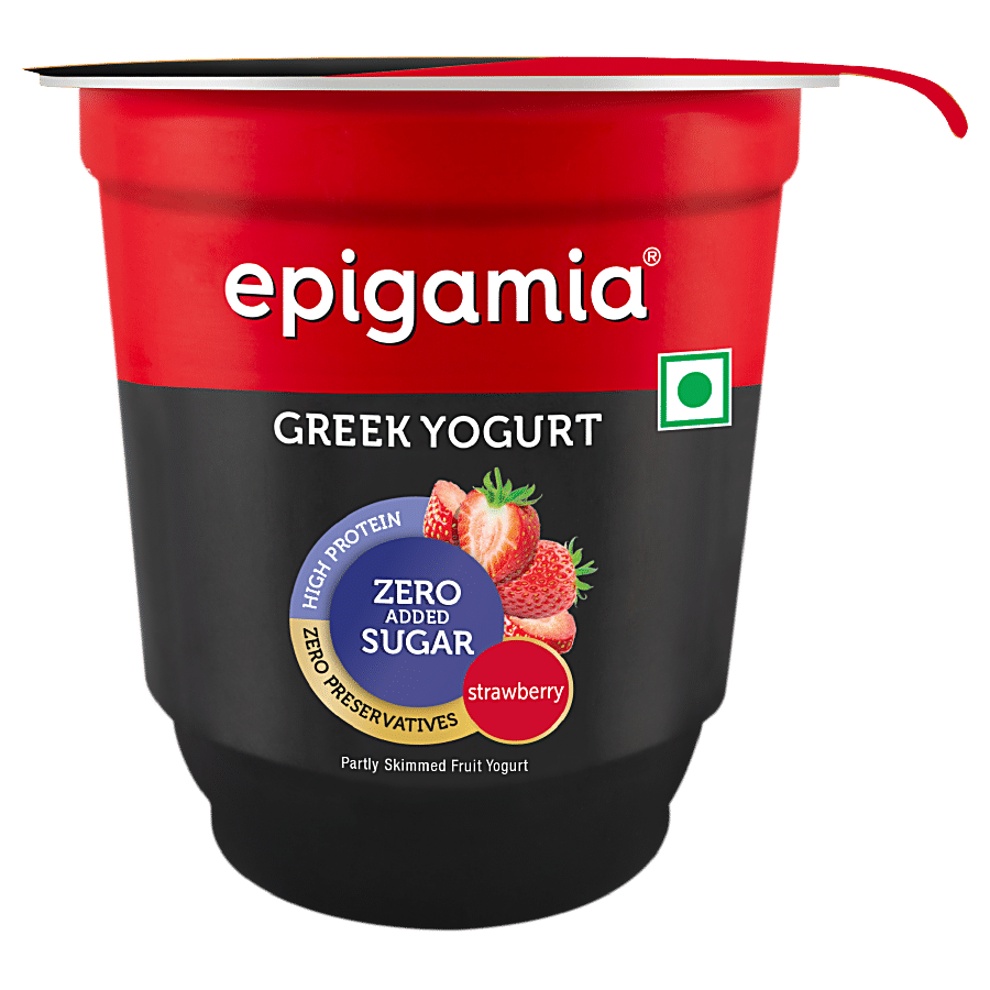 Epigamia Greek Yogurt, Strawberry, 110 G Cup