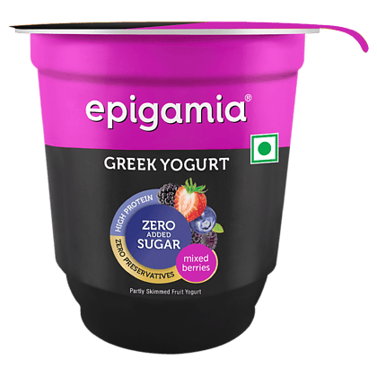 Epigamia Greek Yogurt, Mixed Berry, 110 G Cup