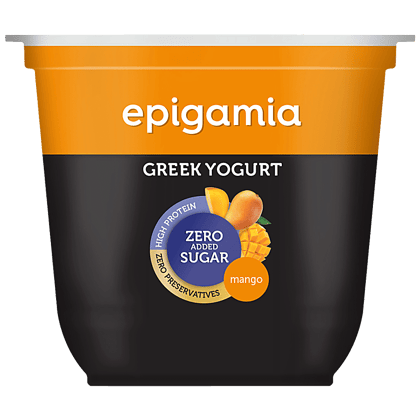 Epigamia Greek Yogurt, Mango, 120 G Cup