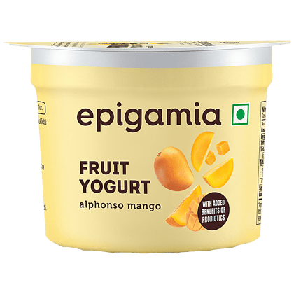 Epigamia Fruit Yogurt, Alphonso Mango, 75 G Cup
