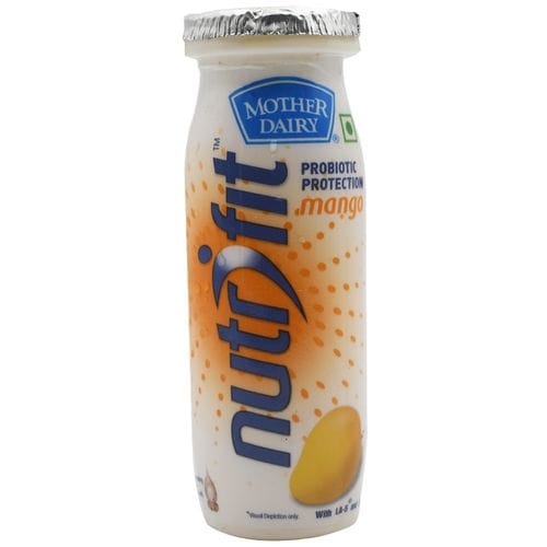 Mother Dairy Nutrifit Probiotic Milk Drink, Mango Flavoured, 80 Ml Bottle