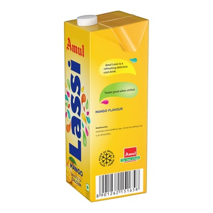 Amul Mango Lassi, 1L Tetra Pack