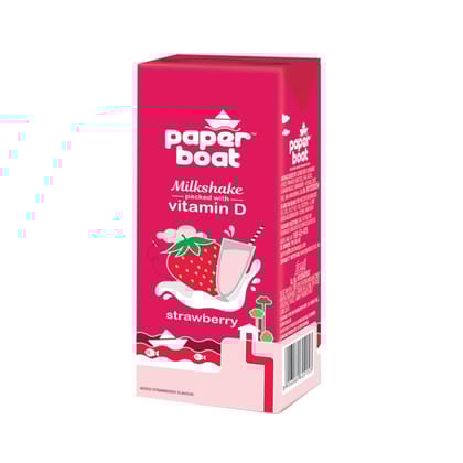 Paper Boat Strawberry Milkshake, 180Ml Doy