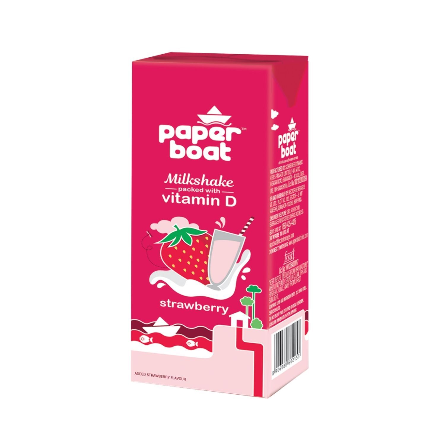 Paper Boat Strawberry Milkshake, 180Ml Doy