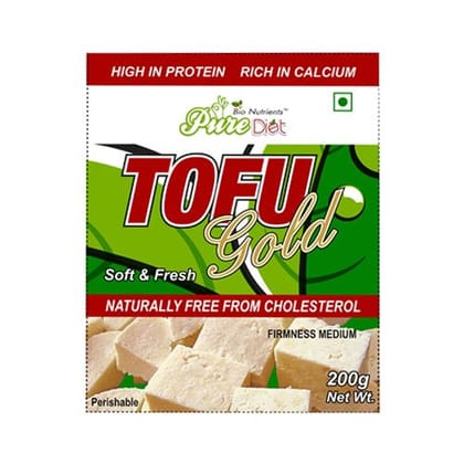 Pure Diet Soy Paneer/Tofu, Rich In Protein/Calcium, 200 G