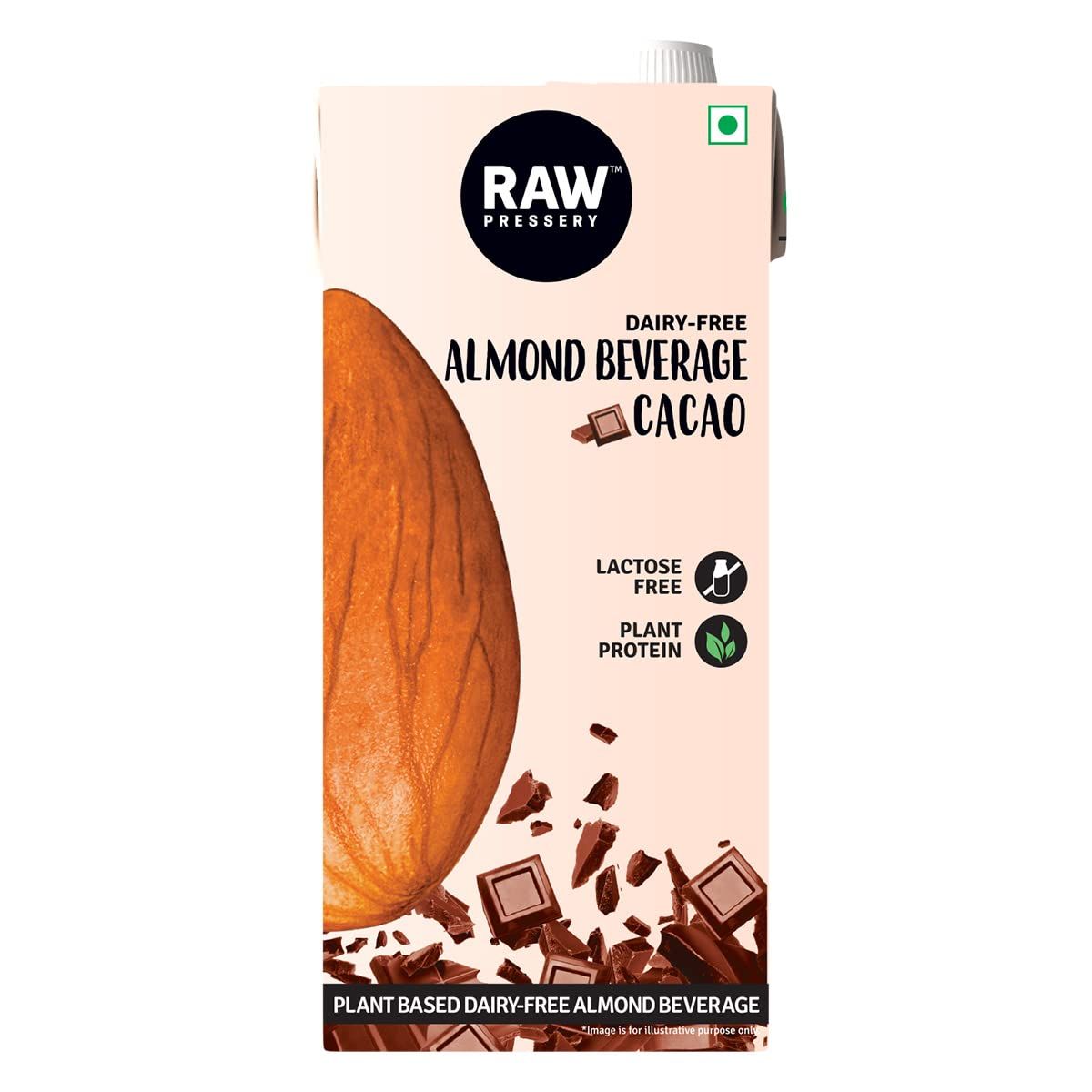 Raw Pressery Almond Beverage Cacao, 1000 Ml