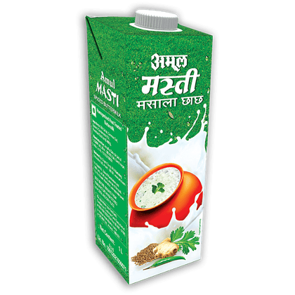 Amul Masti Spiced Butter Milk Tetra, 1L