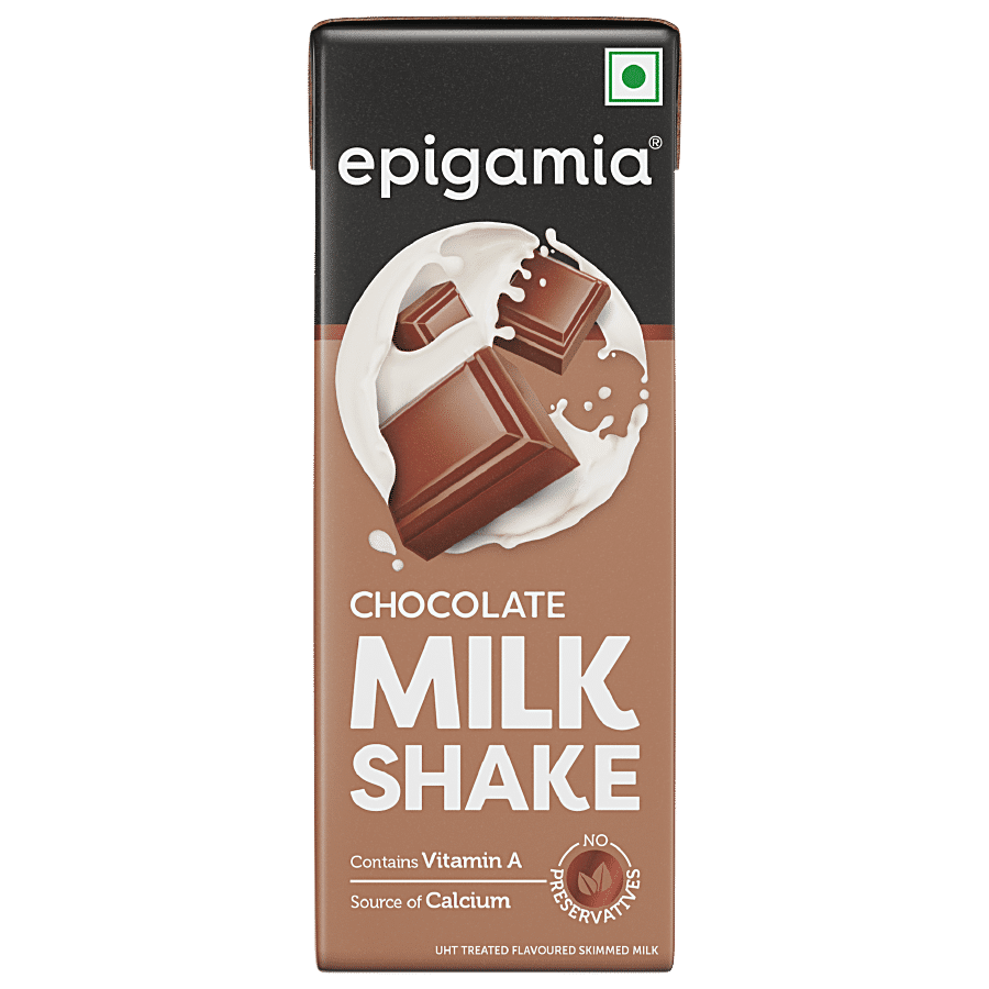 Epigamia Origins Chocolate Milkshake, Contains Vitamin A, 180 Ml