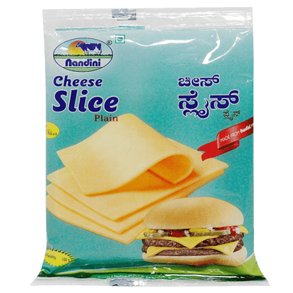 Nandini Cheese Slice, Plain, 100 G (5 Slices)