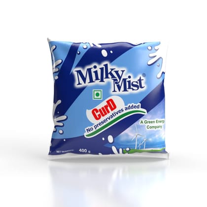 Milky Mist Pouch Curd, 400 G