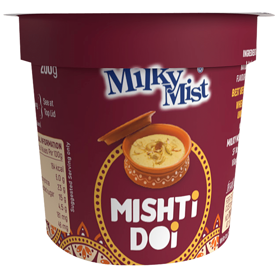 Milky Mist Mishti Doi, Creamy, Delicate Texture, 200 G Cup