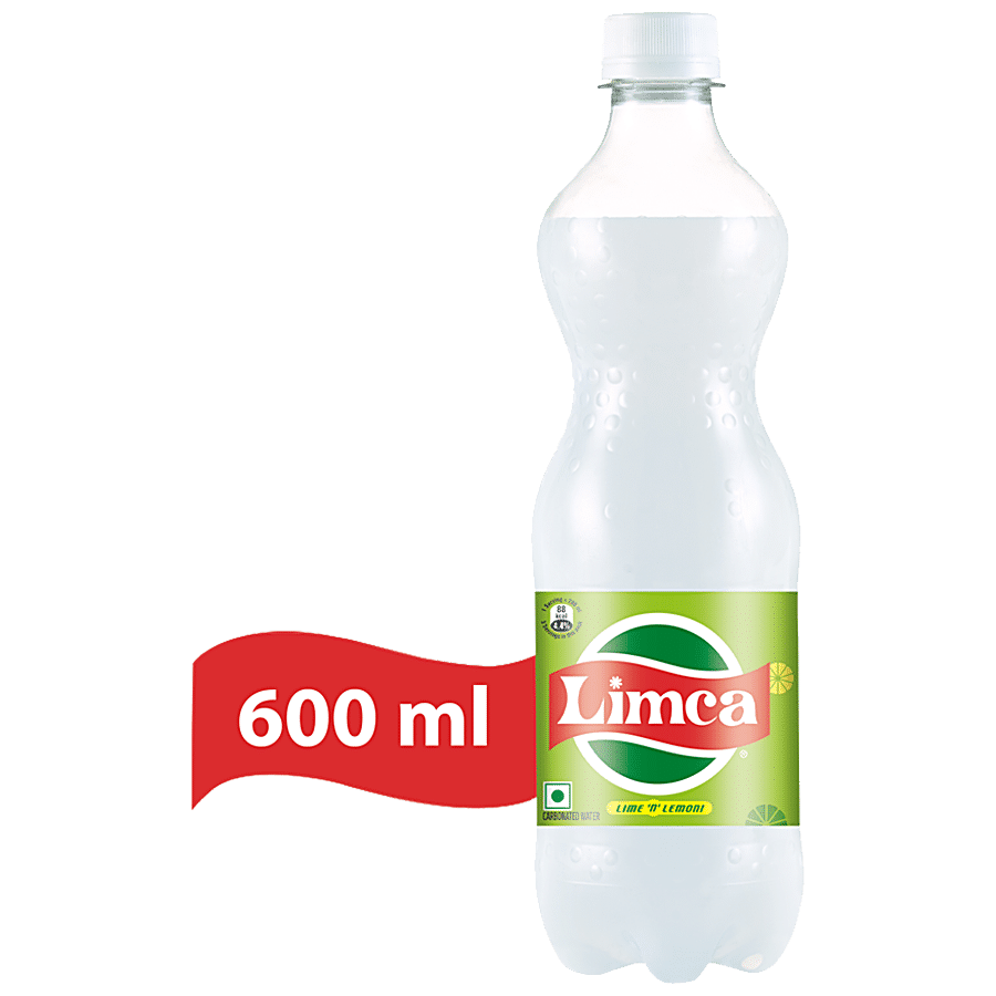 Limca Soft Drink, Lime & Lemon Flavoured, 600 Ml