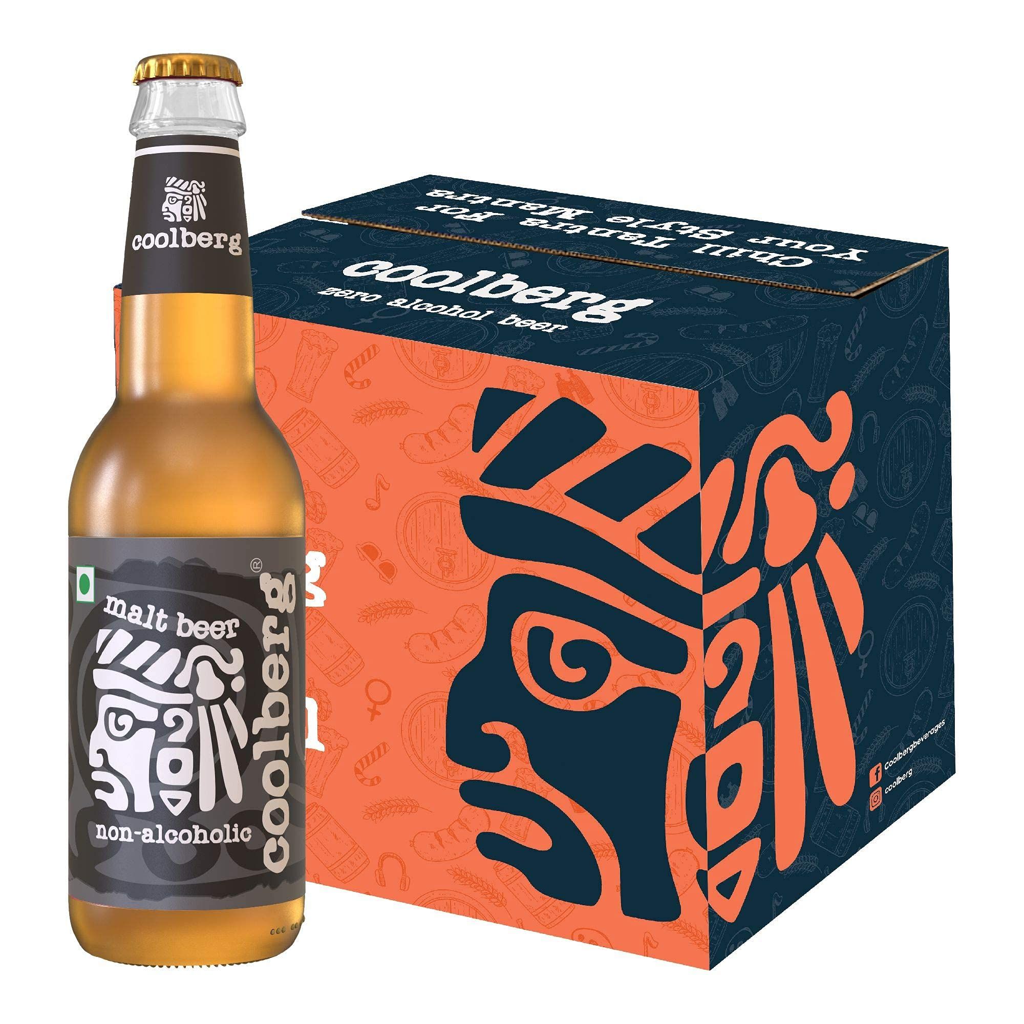 Coolberg Non Alcoholic Malt Beer 330Ml Glass Bottle, Pack Of 6 (330Ml X 6)