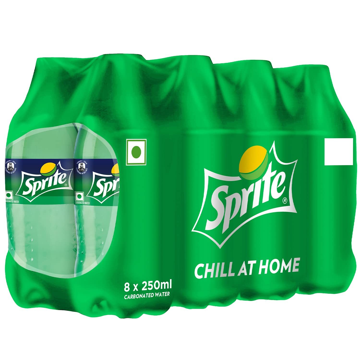 Sprite Lemon, Lime Flavoured Cold Drink, Refreshing Taste, Clear Soft Drink With No Added Colours, Recyclable Pet Bottle, 250 Ml (Pack Of 8)