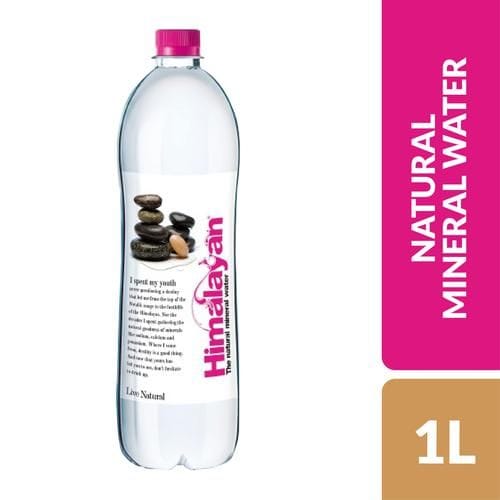 Himalayan Natural Mineral Water, With Magnesium, Sodium & Calcium, 1 L Bottle
