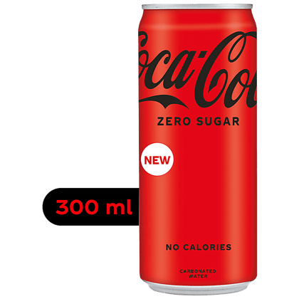 Coca-Cola Zero Sugar Coke, No Calories, Refreshing, Soft Drink, 6X300 Ml (Multipack)