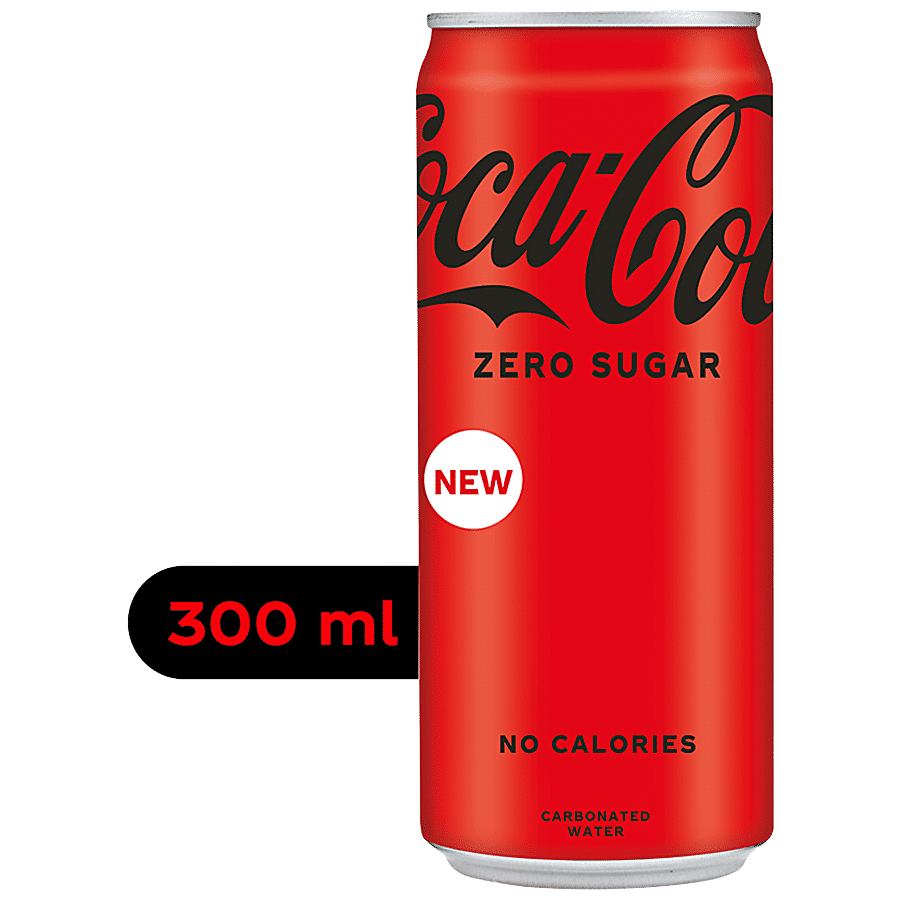 Coca-Cola Zero Sugar Coke, No Calories, Refreshing, Soft Drink, 6X300 Ml (Multipack)