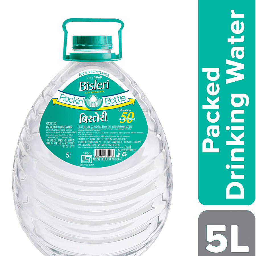 Bisleri Mineral Water, 5 L Can