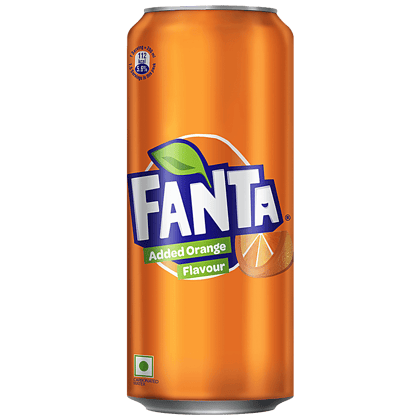 Fanta Soft Drink, Orange Flavoured, Refreshing, 300 Ml Can
