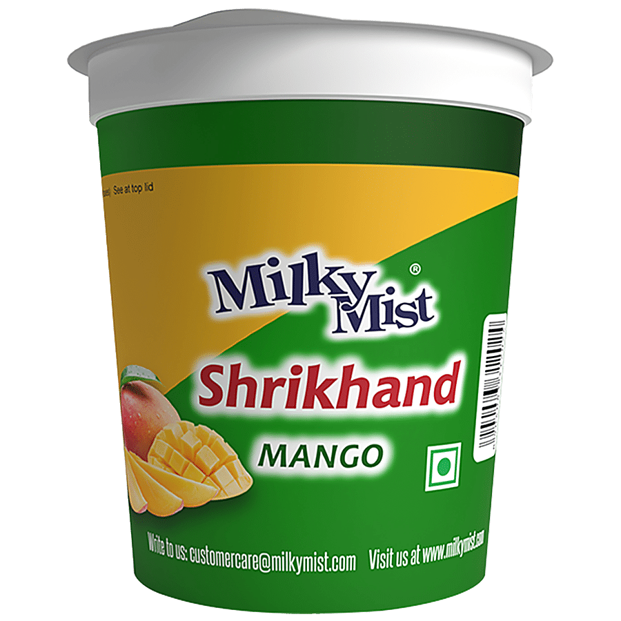 Milky Mist Shrikhand, Mango, Rich In Flavour & Taste, Healthy Dessert, 400 G