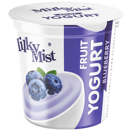 Milky Mist Fruit Yoghurt, Blueberry, Great Source Of Probiotics, Light & Healthy, 100 G