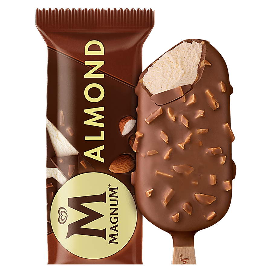 Kwality Walls Magnum Ice Cream, Almond, 80 Ml