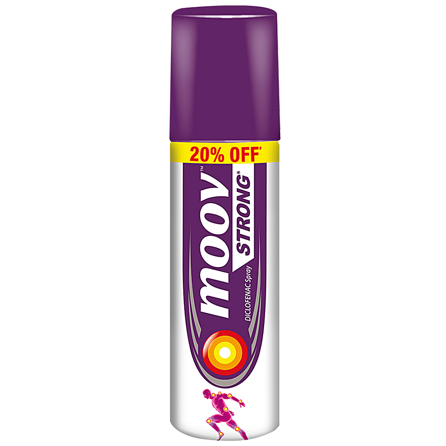 Moov Instant Pain Relief Spray, Useful For Back, Joint, Knee, Muscle Pain & Sports & Fitness Injuries, 80 G
