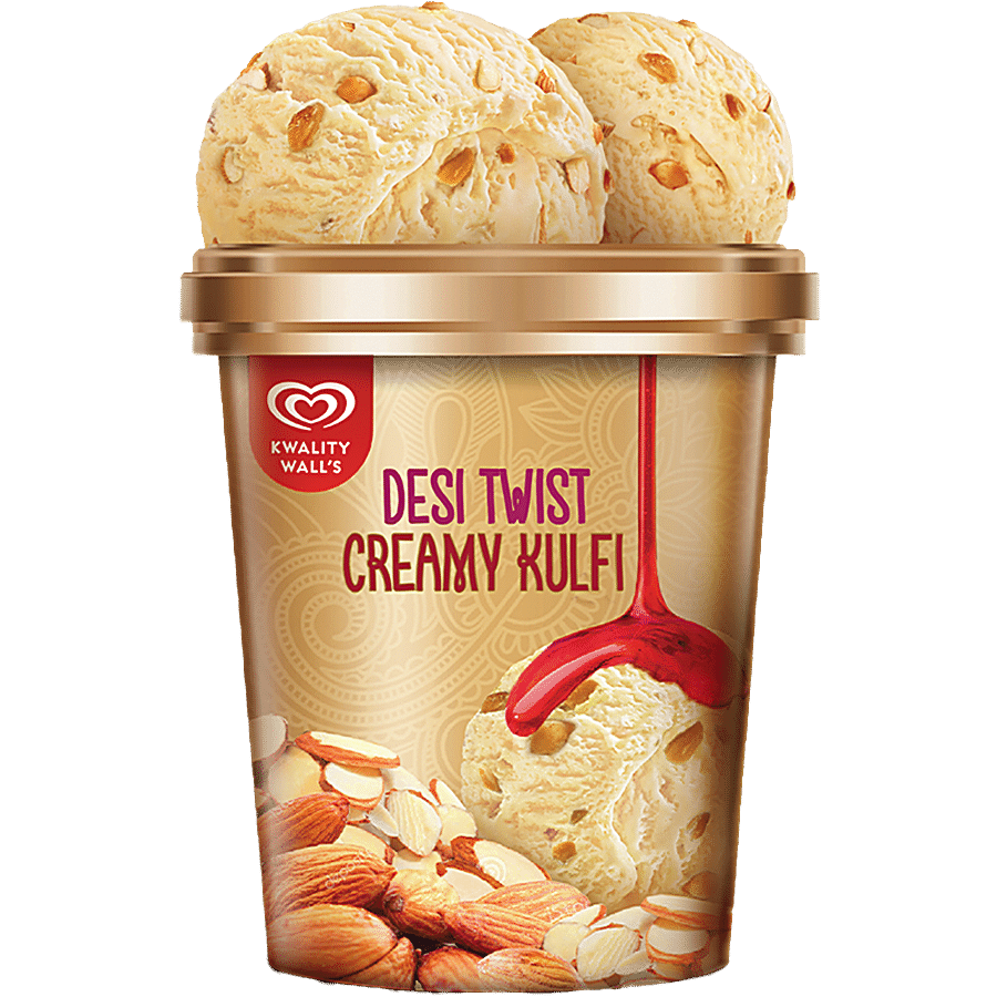 Kwality Walls Desi Twist, Creamy Kulfi, 700 Ml Tub