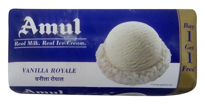 Amul Real Milk Ice Cream Vanilla Royale, 750Ml