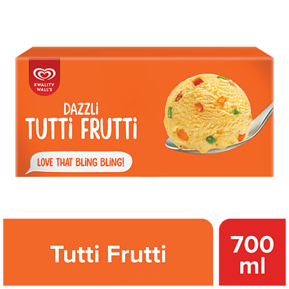 Kwality Walls Frozen Dessert, Tutti Frutti, 700 Ml