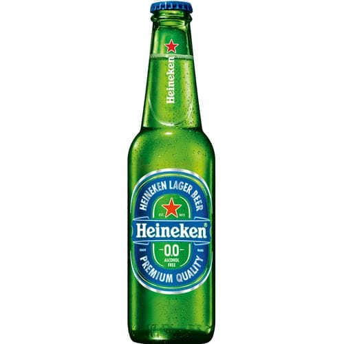 Heineken 0. 0% Non Alcoholic Beer, Zero Dot Zero, 330 Ml Bottle