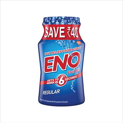 Eno Fruit Salt, Regular, 100 G Jar