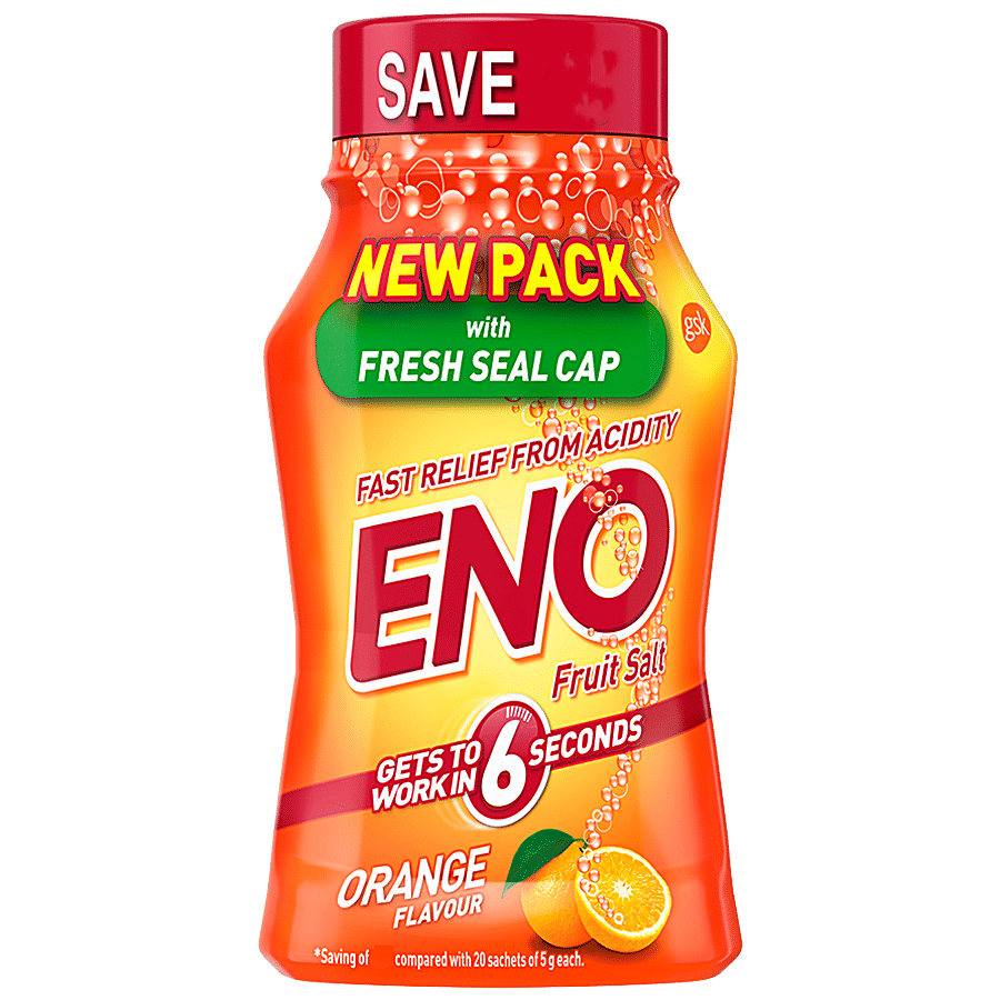 Eno Fruit Salt, Orange, 100 G Jar