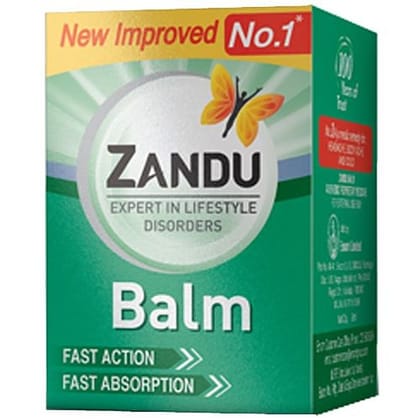 Zandu Balm, Effective Relief From Headache, Body Pain, Sprain & Cold, 8 Ml Bottle Zandu Balm, Effective Relief From Headache, Body Pain, Sprain & Cold, 8 Ml Bottle