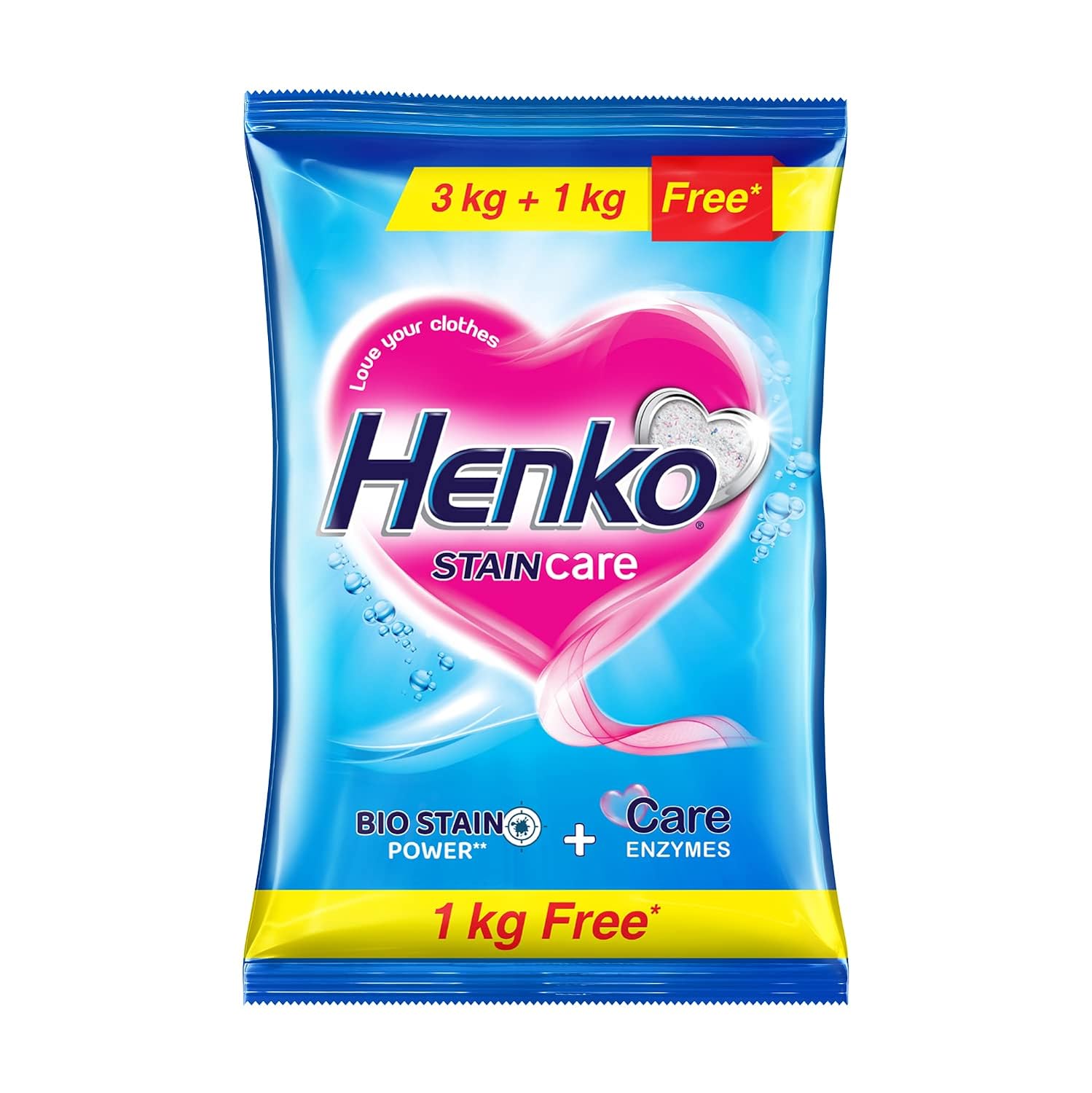 Henko Stain Champion Oxygen Power Powder, 3 Kg With 1 Kg Free