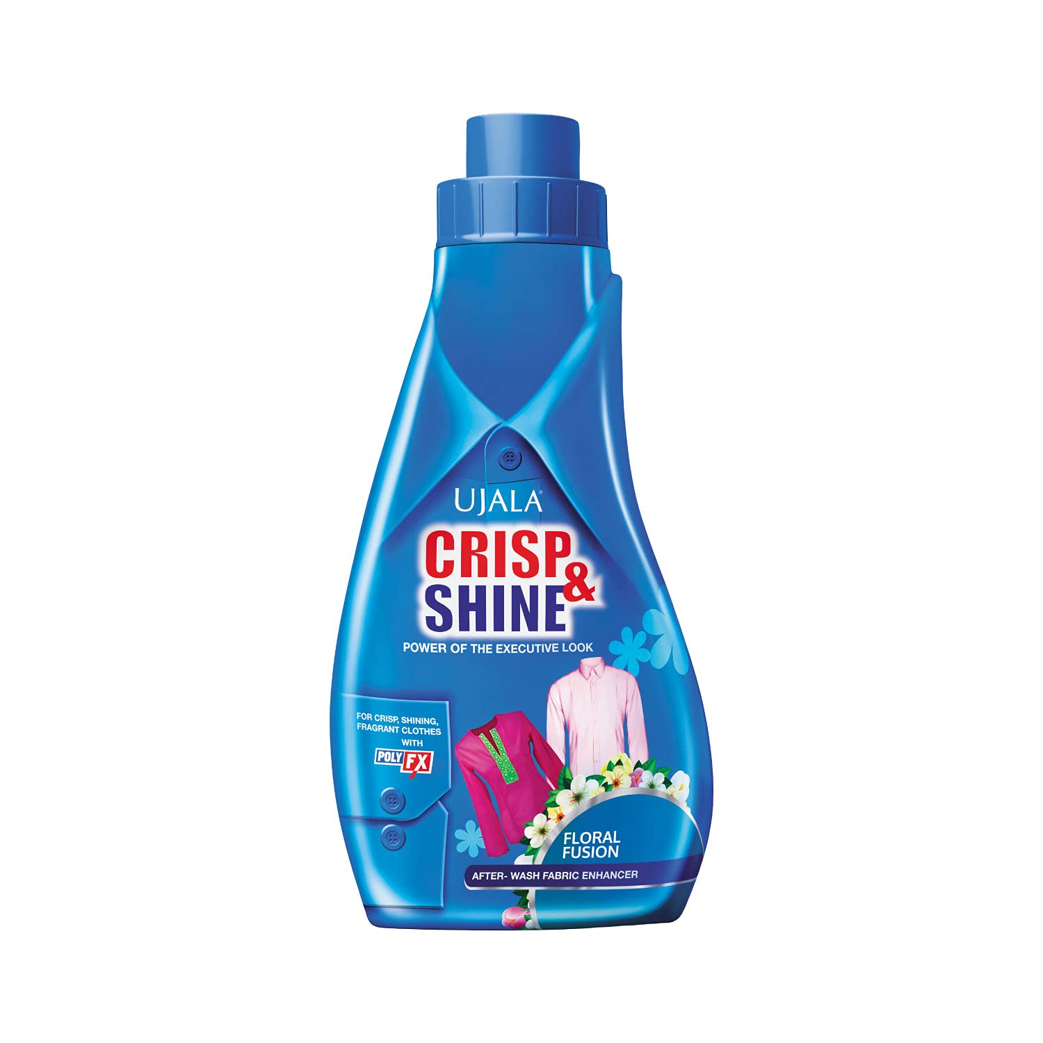 Ujala Crisp & Shine Fabric Enhancer For Post Wash, Floral Fusion, Keeps Your Clothes Crisp, 200G